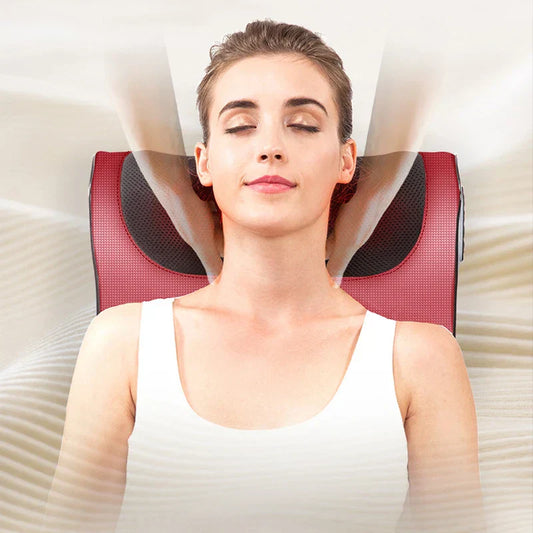 Almirah Mart™ Red Pillow Massager – جهاز تدليك الوسادة الحمراء