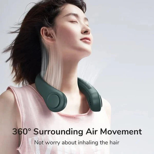 Almirah Mart™ Neck Fan – Portable Hands-Free Cooling