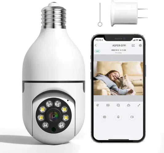 AlMirah Mart™ Night Vision Wireless Bulb Camera